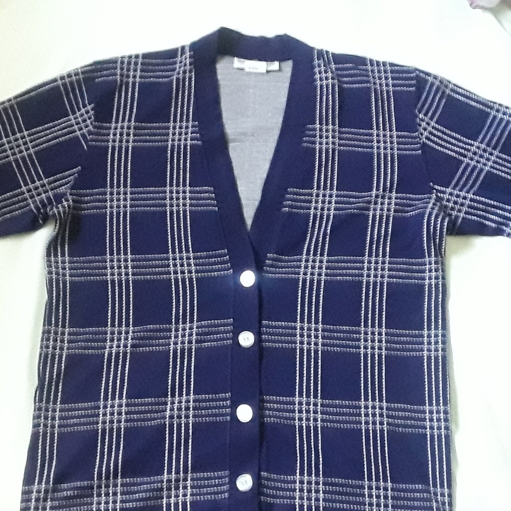 Mens Blue Stripe Cathy Daniels Cardigan